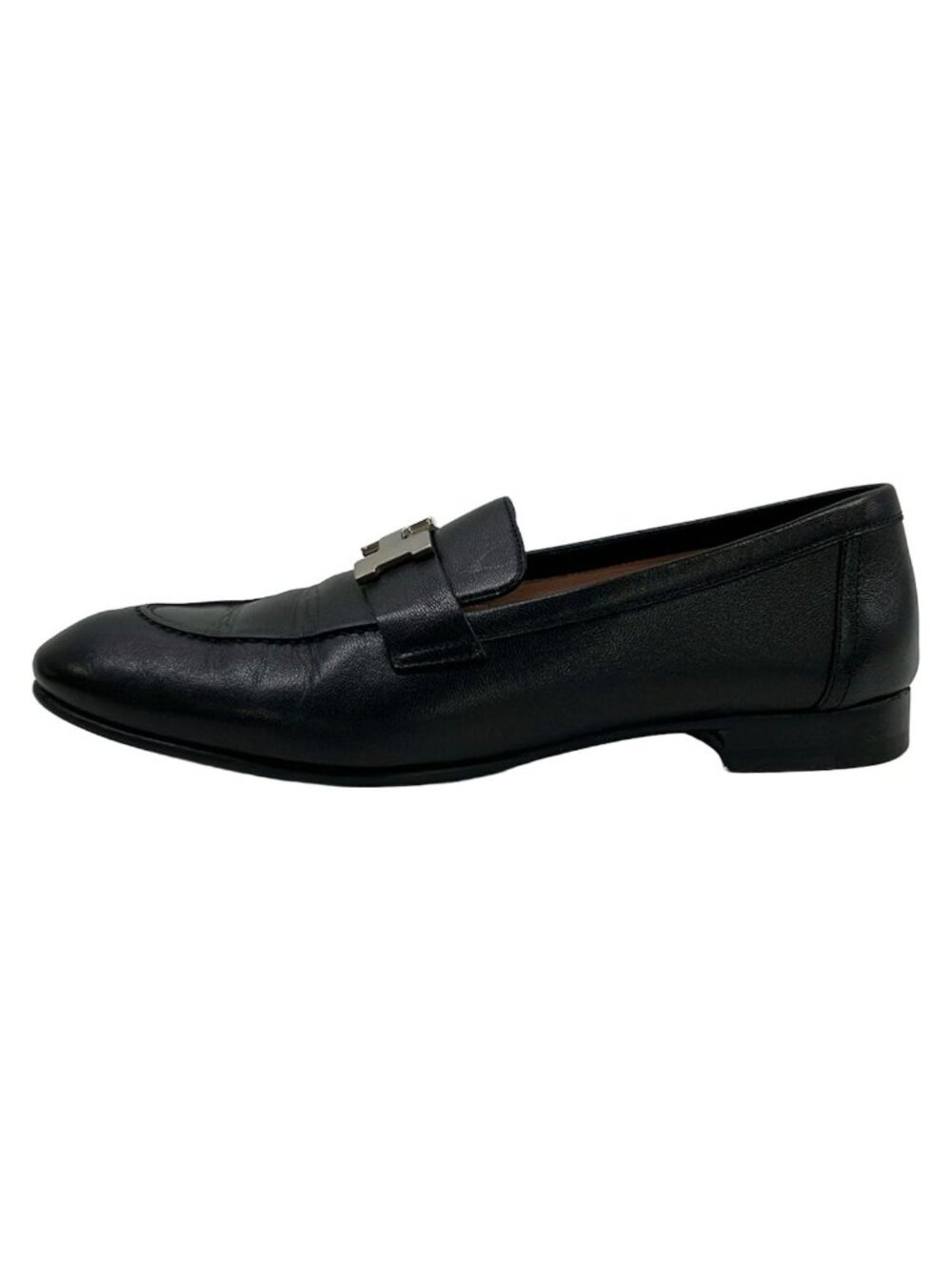 Hermes Loafers Moccasins Paris Black Leather